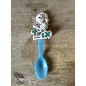 Vintage Retired General Mills Trix Yoplait Yogurt Blue Spoon